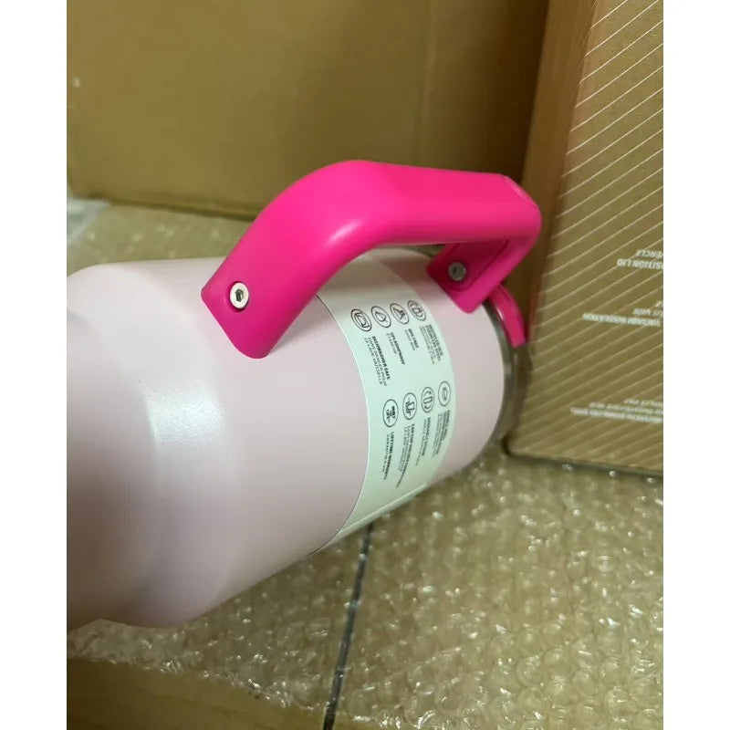 40 oz large capacity stainless steel thermos cup car cup second generation straw portable water cup sports fitness - Clikcy