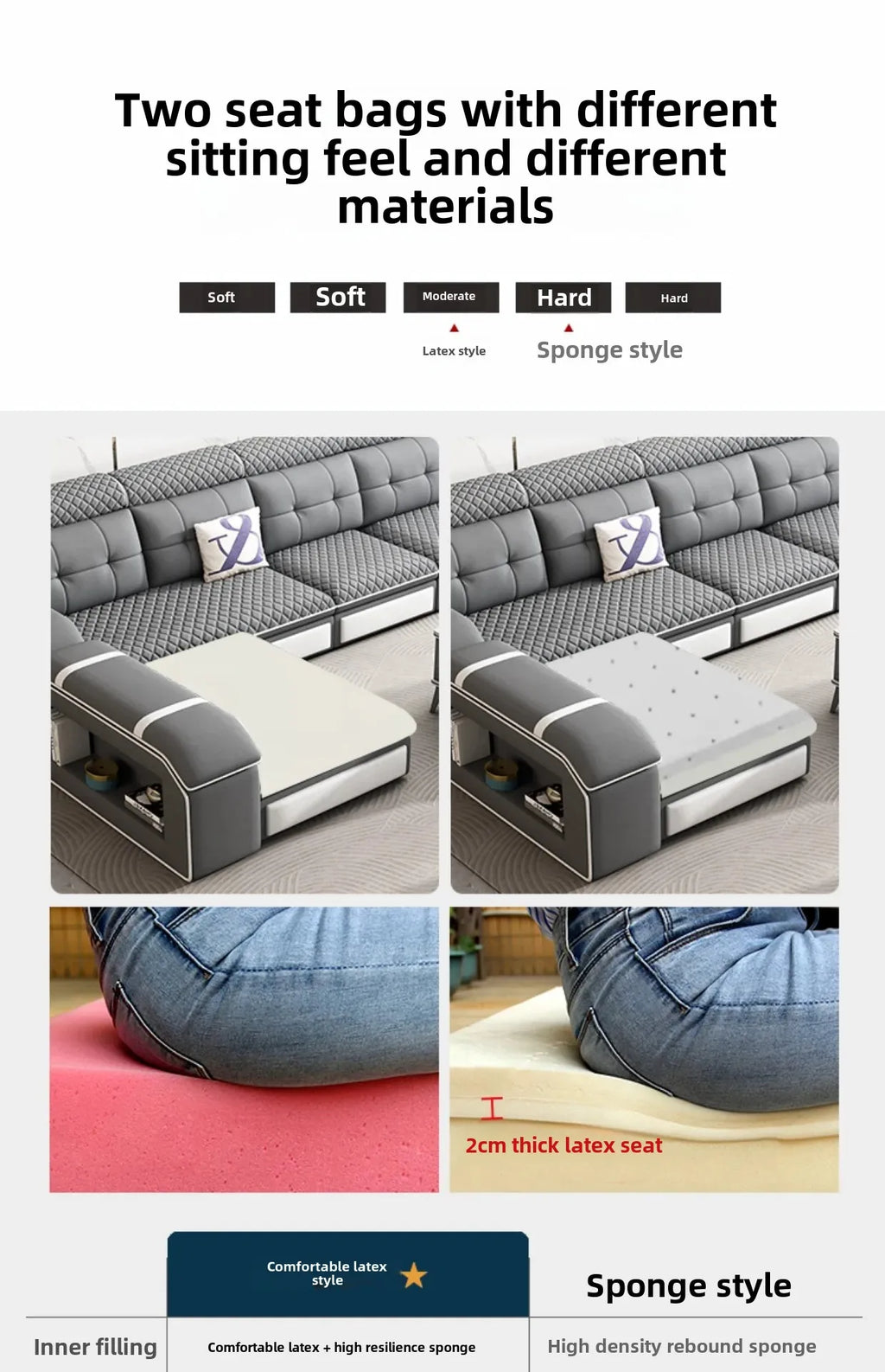 Couch Pouf Living Room Sofas Futon Floor Designer Relaxing Filling Nordic Living Room Sofas Room Decor Divano Home Furniture - Clikcy