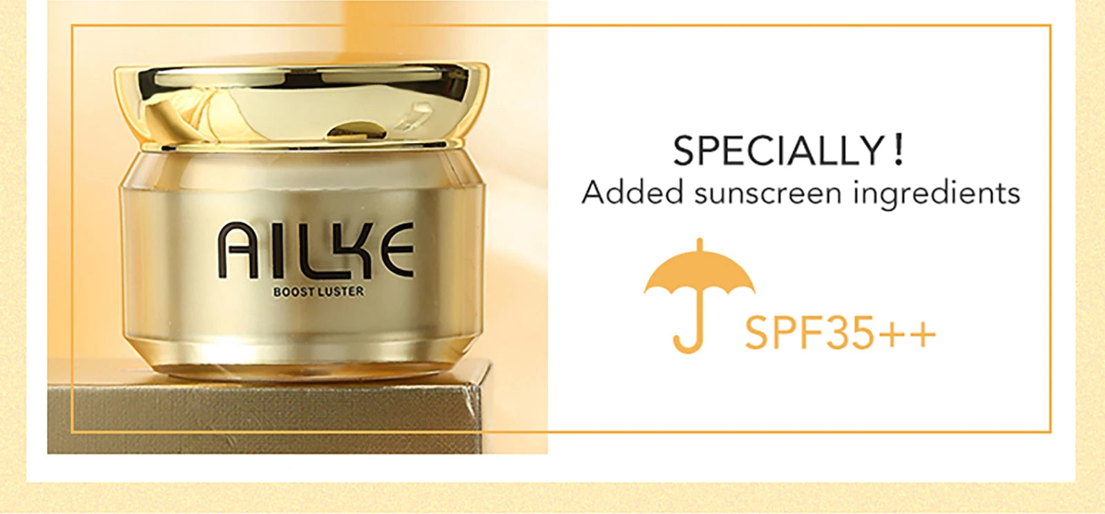 AILKE Whitening Moisturizing Facial Cream, Naturally Brighten Skin Tone, Remove Dark Spots, Clean Skin With Nicotinamide Spf35+ - Clikcy