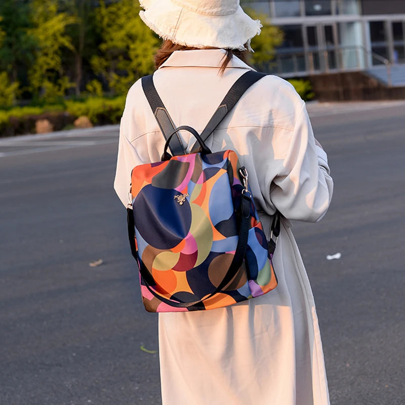 New Anti-Theft Fashion Backpack Women Casual Waterproof School Bags for Teenage Girl Multi-Function Shoulder Bag Travel Rucksack - Clikcy