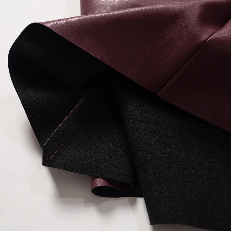 Women Y2K Vintage Pu Simple Basic Tank Top High Waist Skinny Shrunk Slash Cut Sleeveless Tops Versatile Noble Shirts