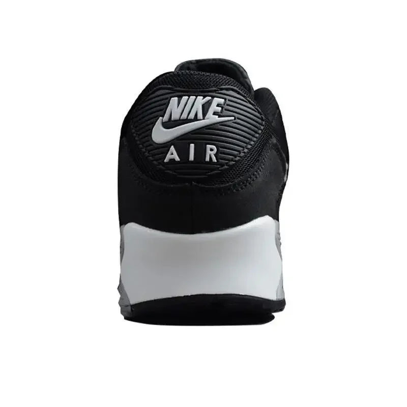 Nike Air Max 90 Men's and Women's Running Shoes Breathable Retro Waffle Shoes Forrest Gump Shoes Black and White Gray/white Hook