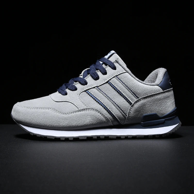 Artificial Leather Men Causal Shoes Male Spring Men Casual Light Shoes Sneakers Lac-up Flats Breathable Outdoors Sapato - Clikcy