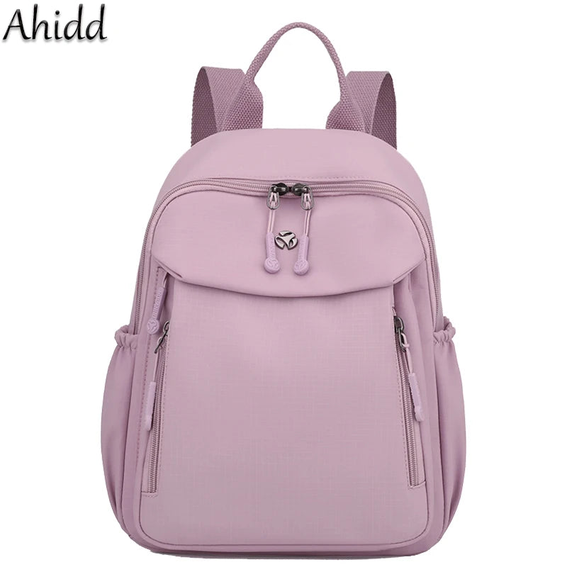 Waterproof Nylon Backpack Women Casual Simple Daypack Large Capacity Schoolbag for Girls Lightweight Back Pack Ladies Travel Bag - Clikcy