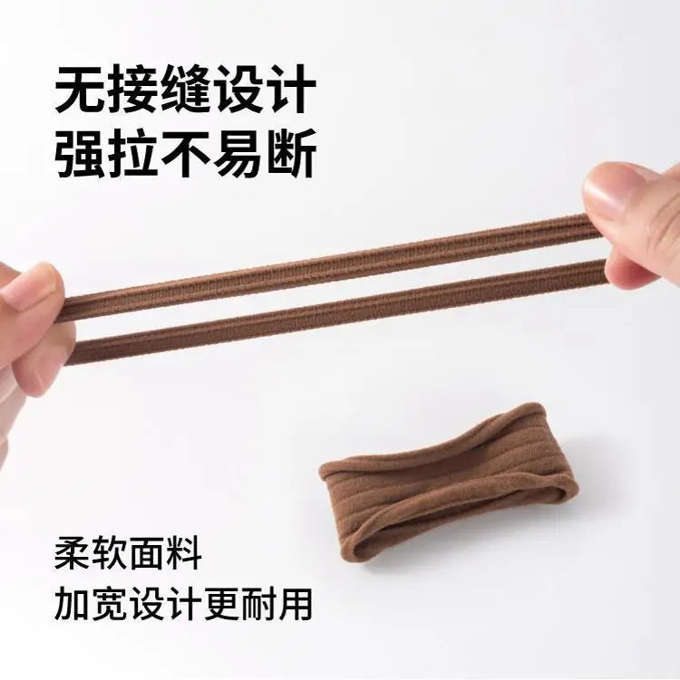 5pcs/Bag Women High Elastic Seamless Hair Rope Durable Girls No Crease Ponytail Holder Rubber Band Hair Accessories - Clikcy