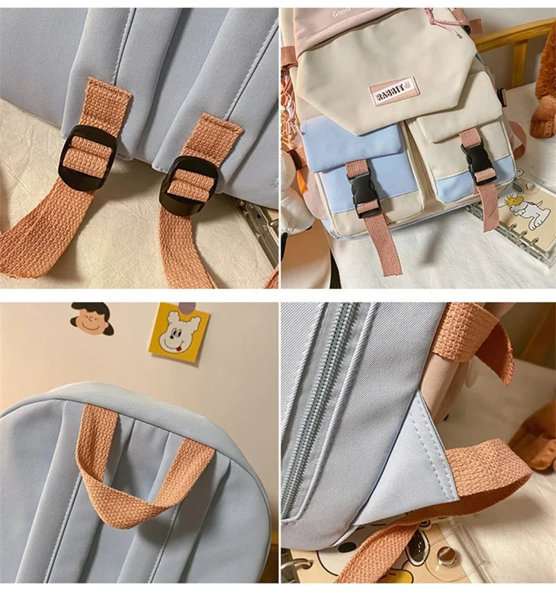 Daily Fashion Mochilas Korean School Backpack for College Students Bagpack Kpop Bookbag Teenager Casual Schoolbags Sac A Dos - Clikcy