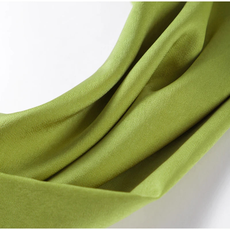 Sexy Satin Ribbon Party Dress Women Elegant Halter Backless Off Shoulder Sleeveless Female Dresses 2024 Summer Solid Robe Gown - Clikcy