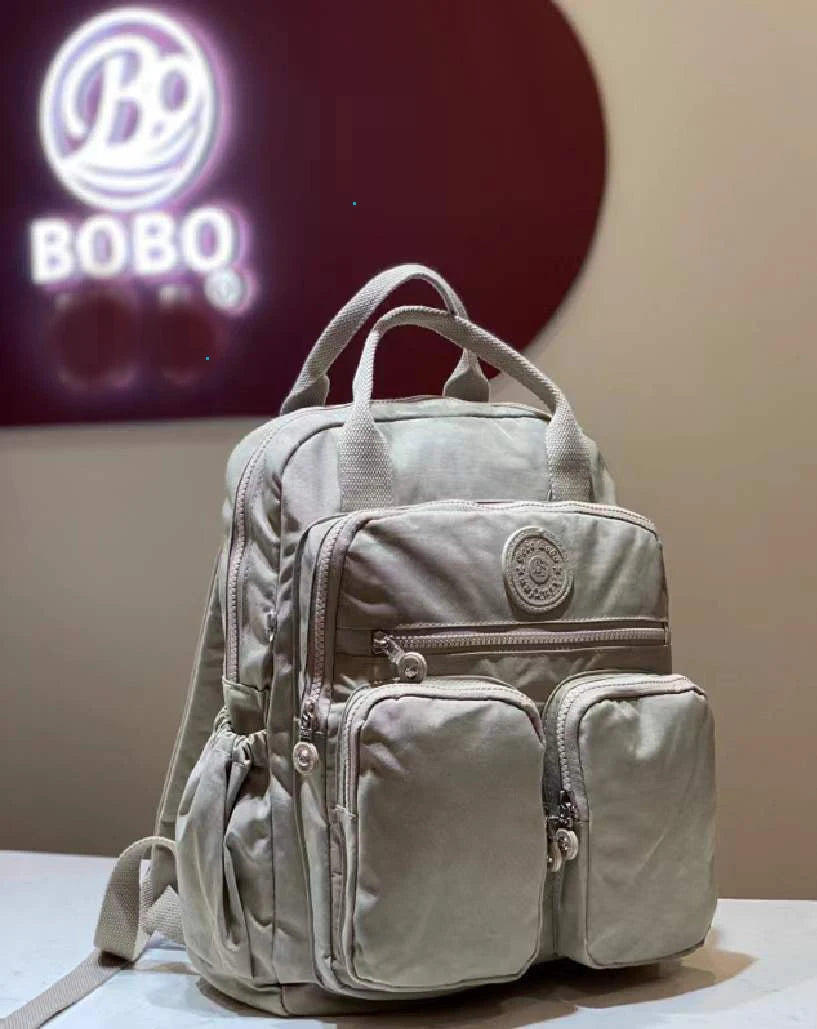 Multi-pocket Nylon School Backpack Casual Women's Backpack Lightweight Large Capacity School Bag Large Capacity Travel Backpack