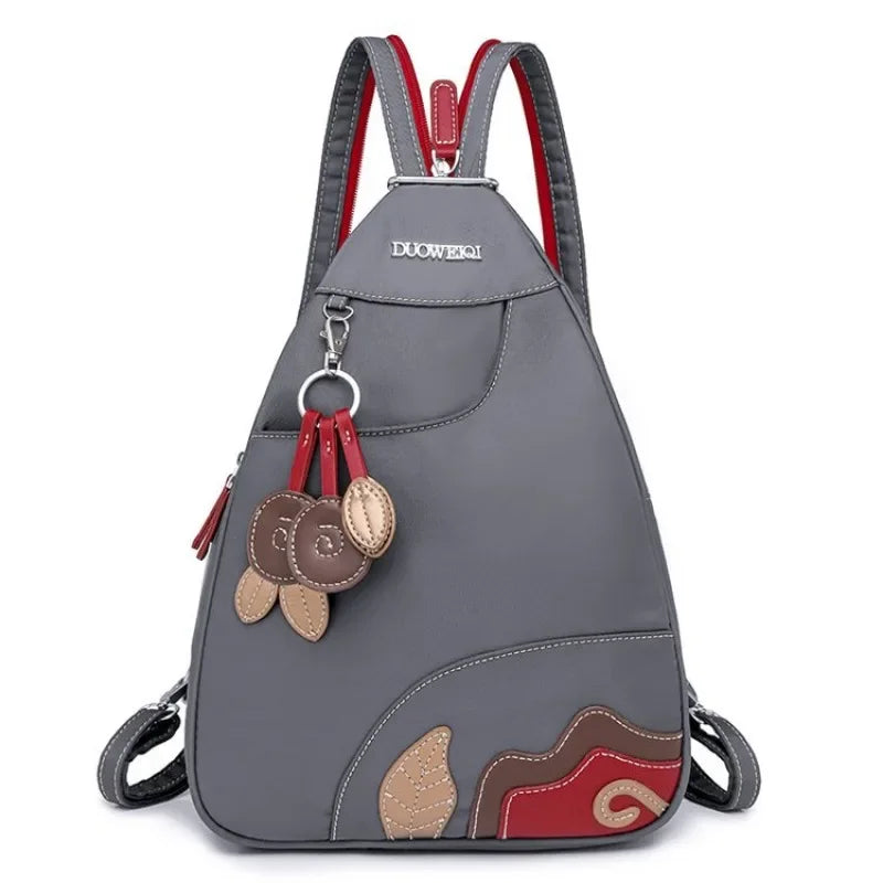 Casual Solid Nylon Designer Style Backpacks for Women 2025 High Quality Simple Versatile Commute Hot Trendy Sweet School Bags - Clikcy