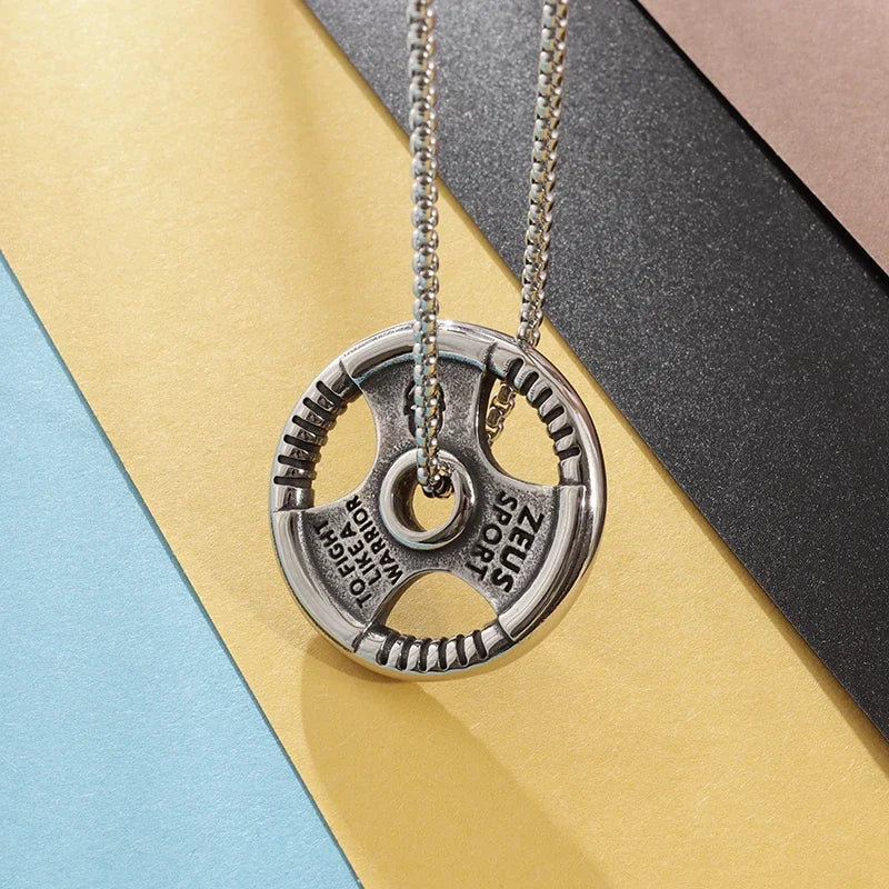 Punk Vintage Double Layer Boxing Gloves Pendant Necklace for Men Fighting Fashion Athleisure Jewelry Hip Hop Items - Clikcy