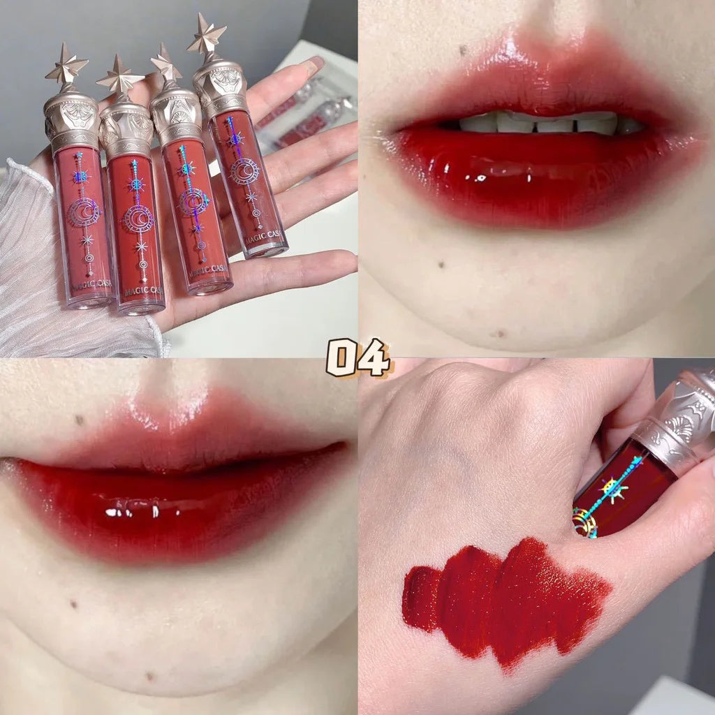 2024 New Moisturizing Lip stain Mirror Lip Gloss Set Glass Glow Matte Lip tint Lipstick Star Cosmetics - Clikcy