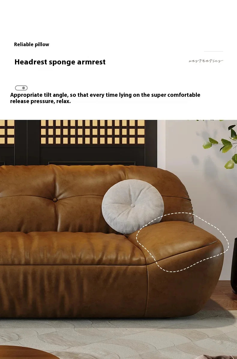 Leather Living Room Sofas Modern European Luxury Design Sofa Living Room Sectional Sofa Sala De Estar De Luxo Room Decor - Clikcy