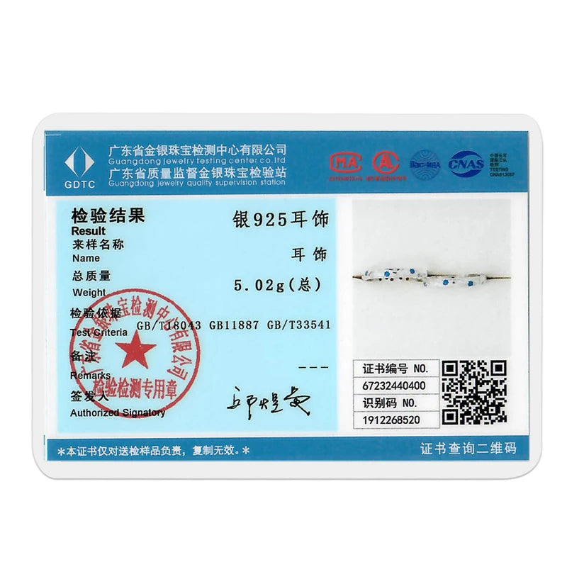 Original 925 Sterling Silver Women Hoop Earrings High Quality Shine Zircon U Shaped Classic Style Earring For Women Jewelry Gift