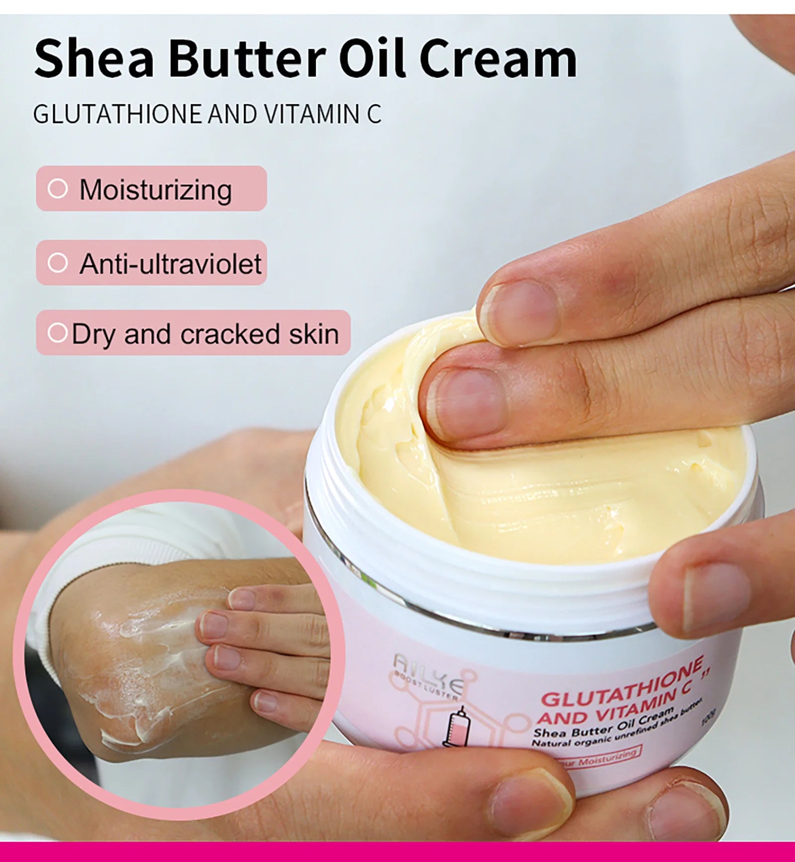 AILKE Whitening Moisturizing Korean Facial And Body Lotion Reduce Melanin Wrinkles Vitamin C Dark Spot Remover Skin Care Cream - Clikcy