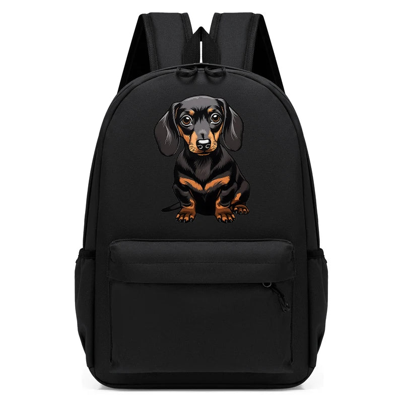 Fashion Children's Backpack Cartoon Dachshund Dog Graphic School Bag Kids Boys Girls Kindergarten Student Schoolbag Back Pack - Clikcy