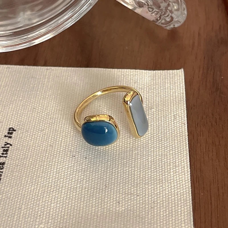 Pearl Ring Female Minority Design Advanced Sense Fashion Personality Adjustable Beimu Vintage Index Finger Ring Jewelry Gift