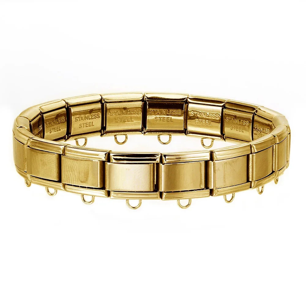 Simple DIY Making Beads Basic Multifunctional Hanging Italian Charm Link Fit 9mm Stainless Steel Bracelet hook Jewelry Wholesale - Clikcy