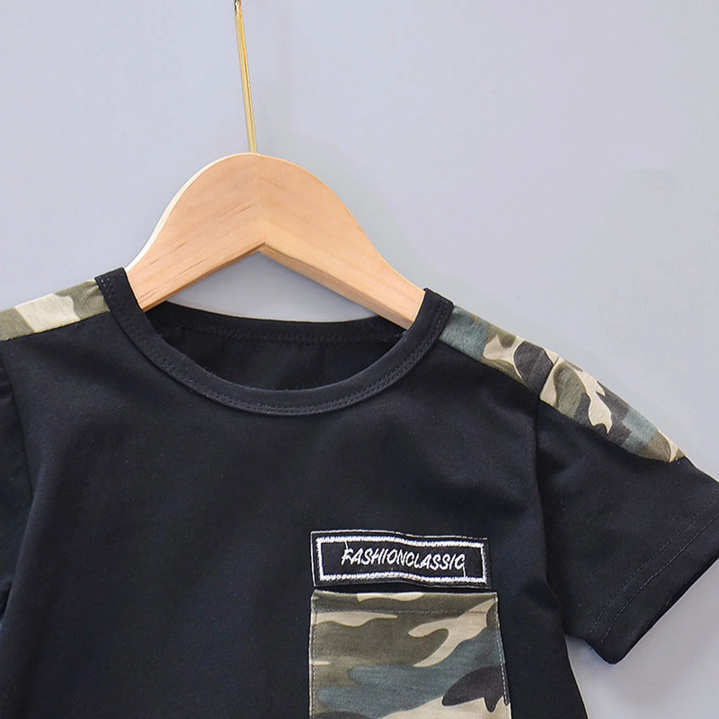 Summer Children Clothes Baby Girls Clothes Sets T-shirt Tops+Short Pants 2Pcs/Suit Toddler Boy Clothes Suit Infant Clothing Sets - Clikcy