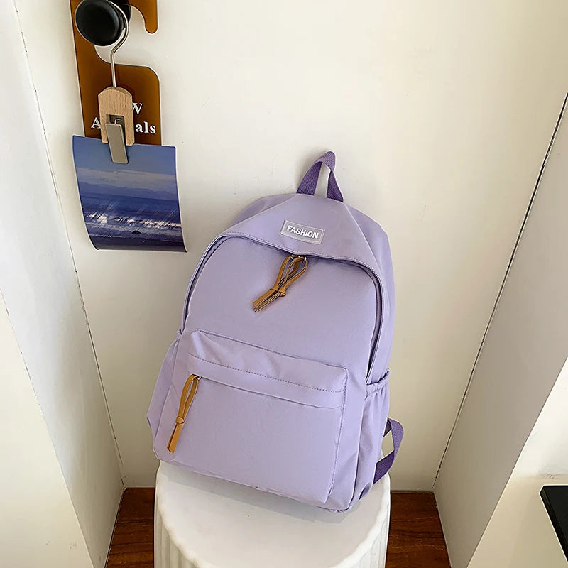 Kawaii Large-capacity All-match Backpack Korean Version Simple Storage Bag Back to School Office Supplies Cute Stationery - Clikcy