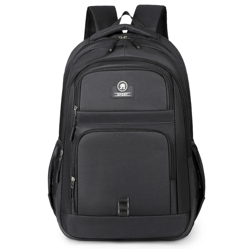 Ins Korean Version of Solid Color Simple Fashion Backpack Men's New Male and Female Leisure Middle School Backpack Tide - Clikcy
