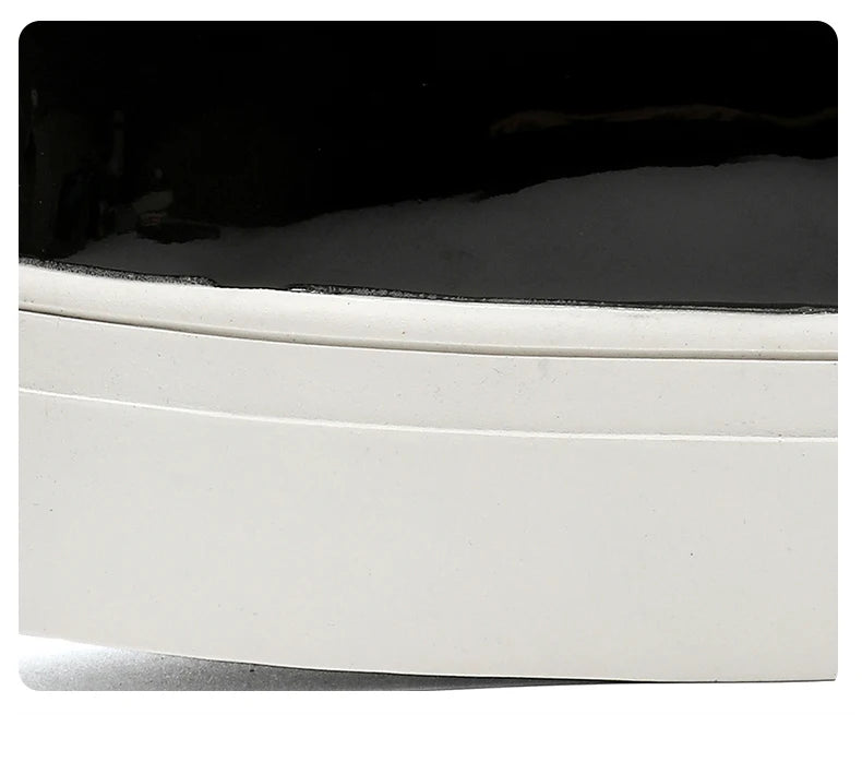 Hight Quality Casual White Leather Shoes For Men New Platform Walking White Sneakers Male British Style Loafers Yuppie Men 2025 - Clikcy