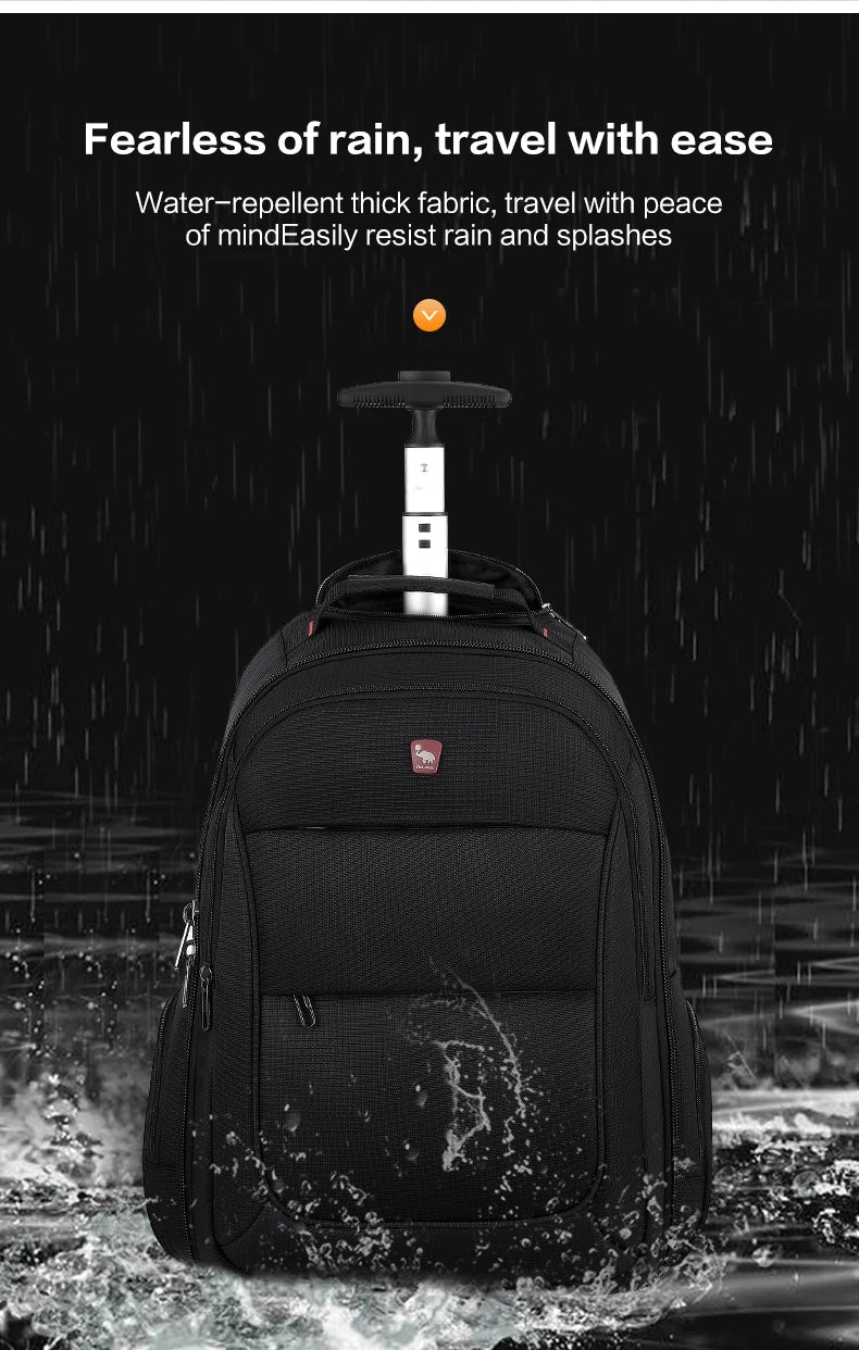 OIWAS Travel Bag on Wheels Men's Trolley Backpack Business Large Capacity Gym Sport Bags Travel Luggage Sets For Women Teens - Clikcy