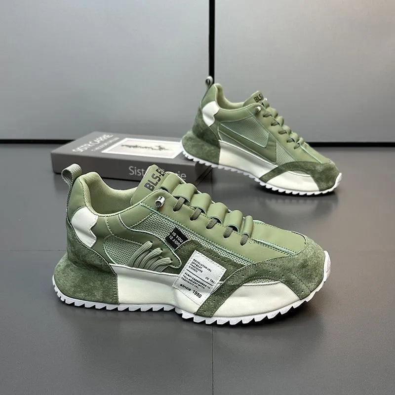 Men's Sneakers Luxury Brand Leisure Shoes Designer Platform Running Shoe Moccasins Leather Casual Shoes for Men Tenis Shoes 2025 - Clikcy