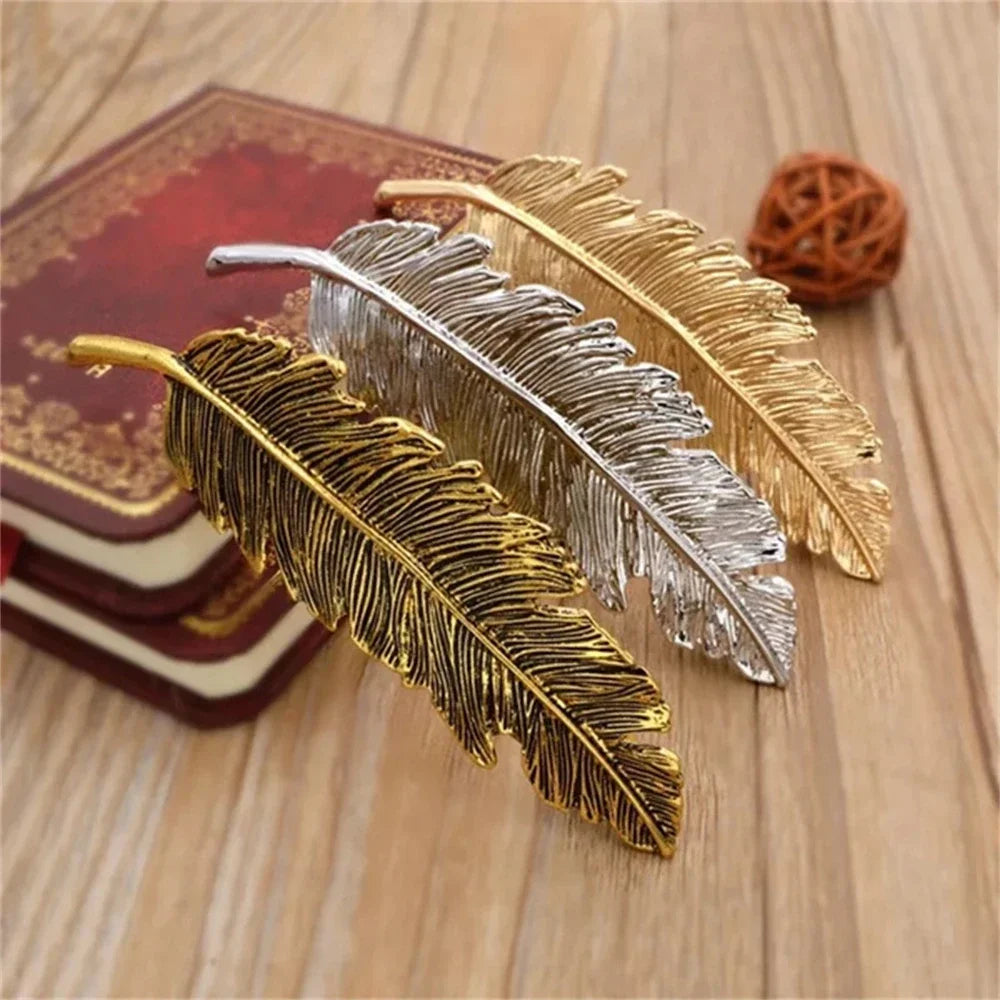 New Alloy Vintage Hair Clip Feather Leaf Shape Barrette Metal Hairpins for Women Korean Fashion Lady Headwear Hair Accessories - Clikcy