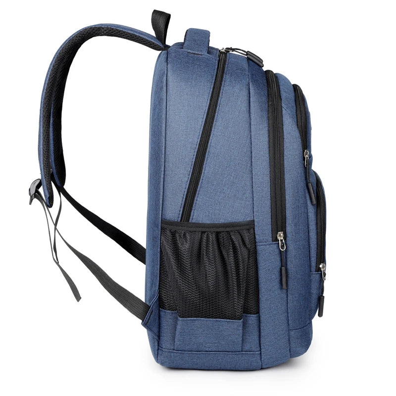 Ins Korean Version of Solid Color Simple Fashion Backpack Men's New Male and Female Leisure Middle School Backpack Tide - Clikcy