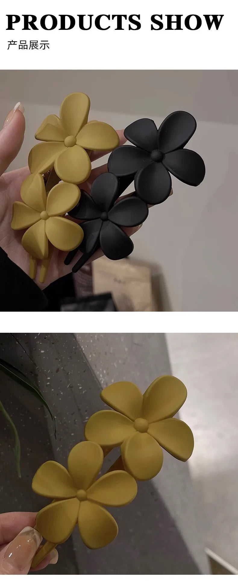 New Hair Clips Accessories Elegant Fashion Frosted Butterfly Flower Barrettes Women Simplicity Hairpins Simple Duckbill Headwear - Clikcy