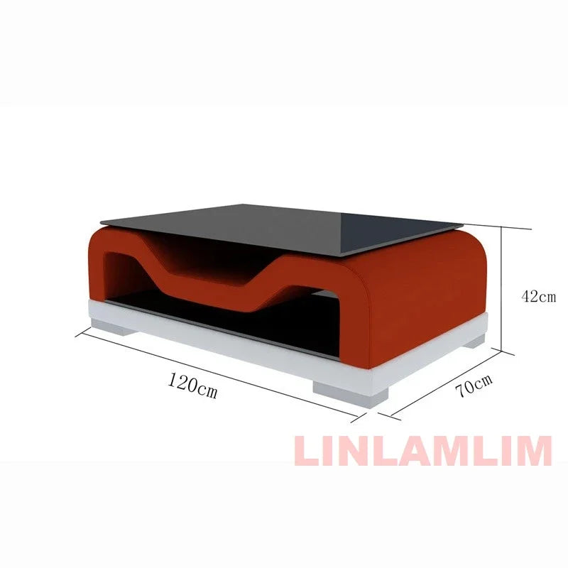 Modern LED Lighted Sofa Set with Recliner, Adjustable Headrest & Console | Luxury Leather Sectional Couch | Futuristic Furniture - Clikcy