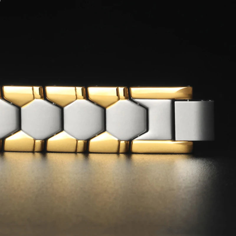 Charm bracelet Health Energy Bangle Arthritis Twisted Magnetic Exquisite Bracelet Male Gift Power Therapy Magnets Men Bracelet - Clikcy