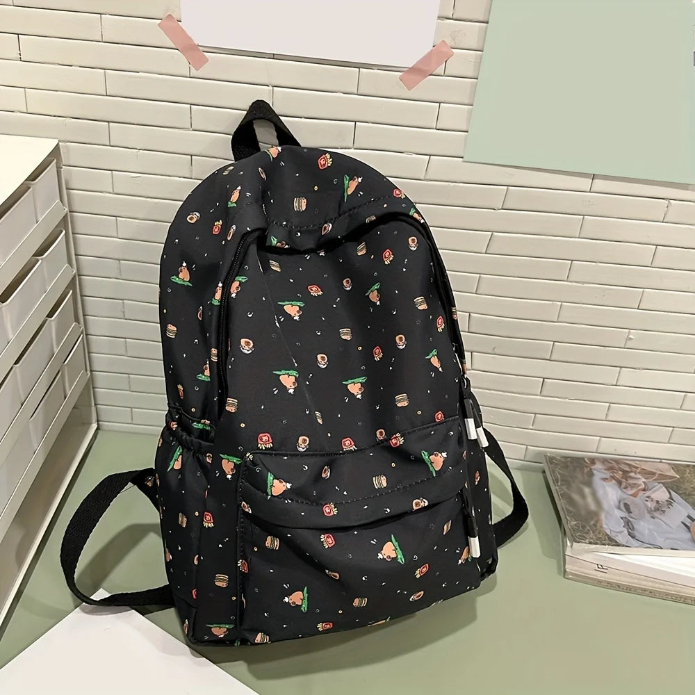Instagram Cute Cartoon Printed Backpack Harajuku Ulzzang Japanese Soft Girl Bag Girl Backpack - Clikcy