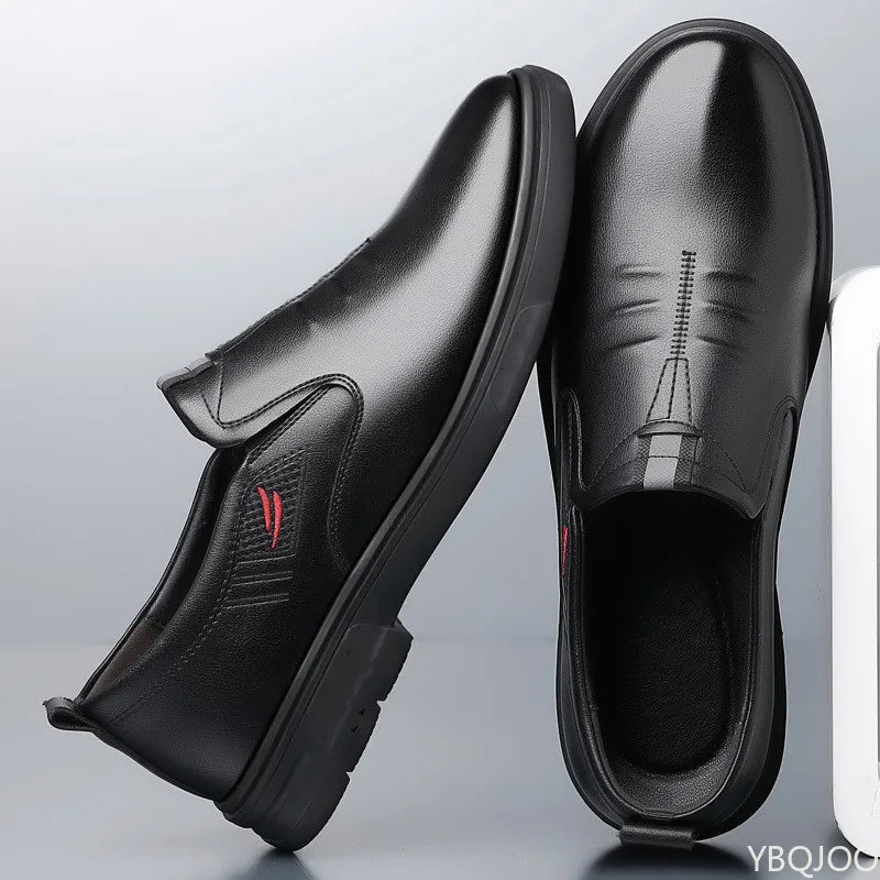 Men's Cow Leather Shoes Genuine Leather Handmade Business shoes Round Toe Casual Loafers Comfortable Man footwear Zapatos Homme