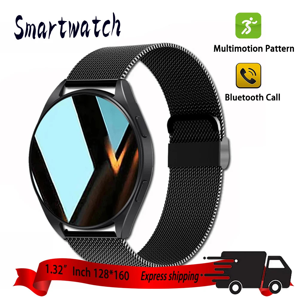 2025 New Business Smartwatch Men 1.32" inch Bluetooth Call Fitness Tracker Smart Wearable Women Wireless Call Watch Android IOS - Clikcy