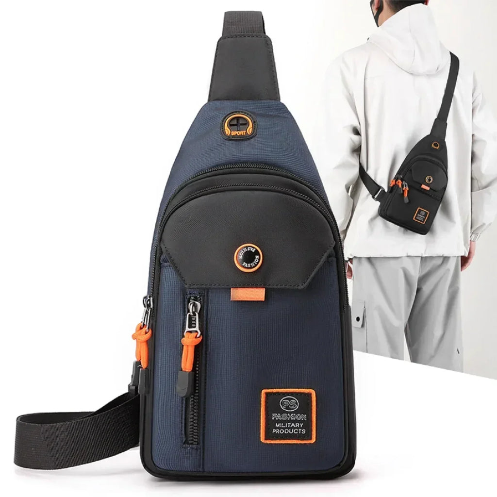 Mens Adventure Sling Backpack - Spacious Rugged for Outdoor Sports Hiking and Travel - Versatile Chest Bag with Multiple Pockets - Clikcy