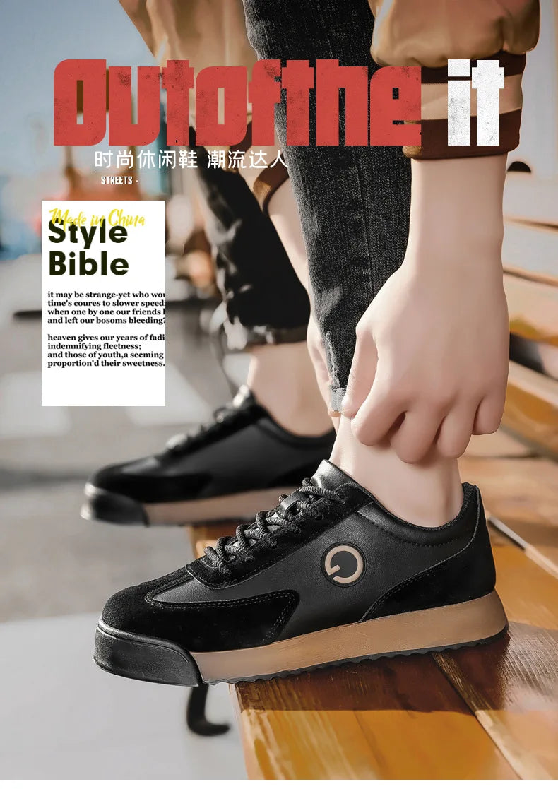 Luxury Men's Casual Shoes 2024 New High Quality Leather Shoes for Men Fashion Comfortable Sports Shoe Outdoor Men's Tennis Shoes