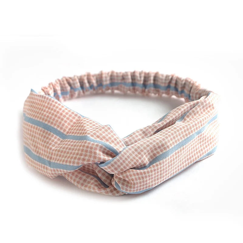 2024 Fashion Women Girls Bohemian Hair Bands Print Headbands Vintage Cross Turban Bandage Bandanas HairBands Hair Accessories