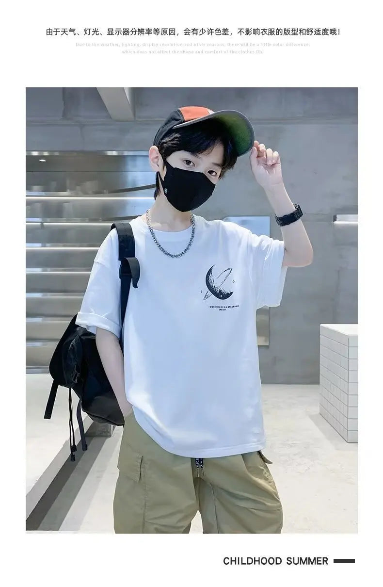 Kids Clothes Clothing For Boys T Shirts Boy Child Tee Shirt Children's T-shirts Summer  Short T-shirt Tops - Clikcy