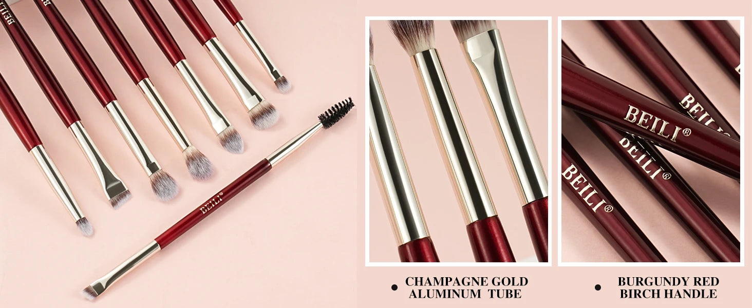 BEILI Professional Makeup Brushes 9/15/30Pcs for Foundation Contour Eyeshadow Blending Synthetic Hair Cosmetics Brush Set - Clikcy