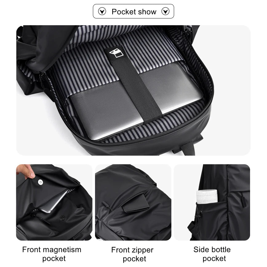 Fashion Backpacks for Men 35L High Capacity Waterproof Travel College Backpack for Men Trendy Women Laptop School Travel Bags - Clikcy