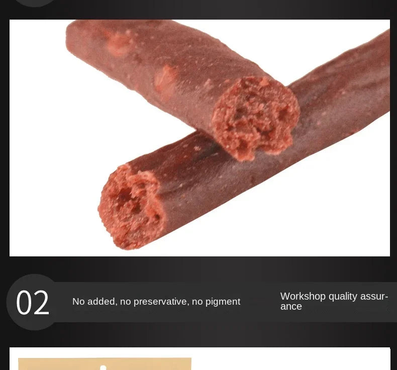 500g Pet Snacks Dog Snacks Fragrant Soft Beef Strips Balanced Nutrition Teeth Grinding and Cleaning Dog Training Reward Snacks - Clikcy