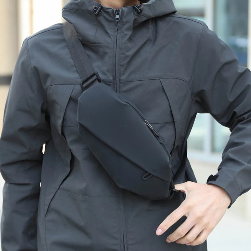 Men Minimalist Outdoor Sports Running Jogging Waist Bag Man Waterproof Fanny Pack Stylish Cross Body Belt Bag Waist Bag for Men - Clikcy