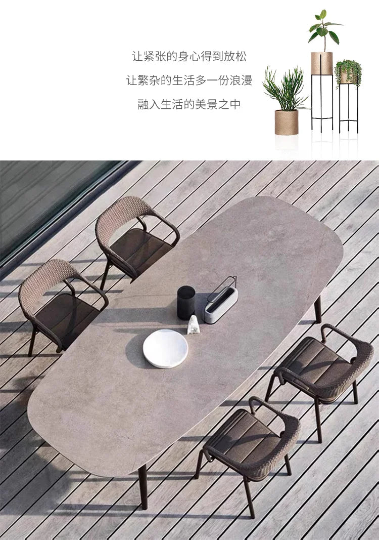 Outdoor Camping Garden Furniture Sets Lounge Rattan Dining Tables Chair Backyard Armchairs Sectional Salon De Jardin Furniture - Clikcy
