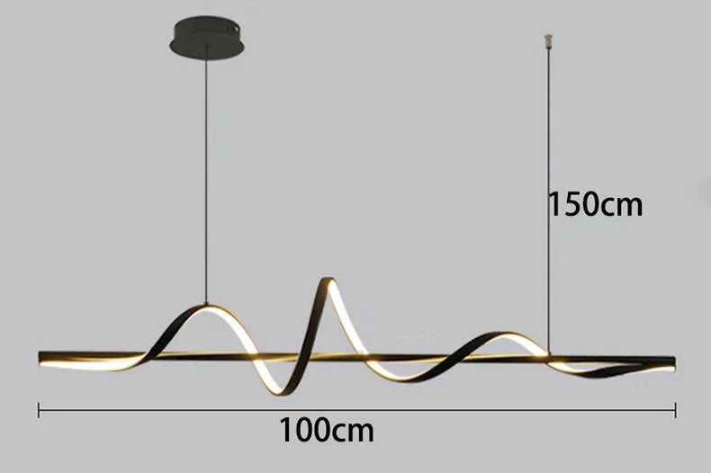 Modern LED Pendant Lights Dining Table Ceiling Chandelier Home Decoration Living Room Hanging Lamps Kitchen Bar Lusters Fixtures - Clikcy