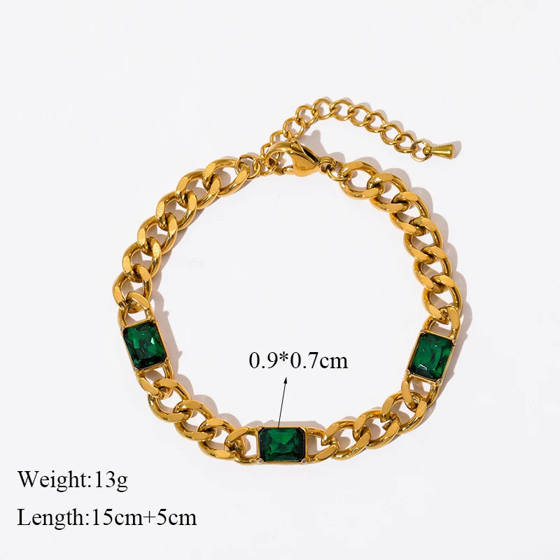 EILIECK 316L Stainless Steel Gold Color Bangles Bracelet For Women New Trendy Wrist Chain Waterproof Jewelry Gift Party Bijoux - Clikcy
