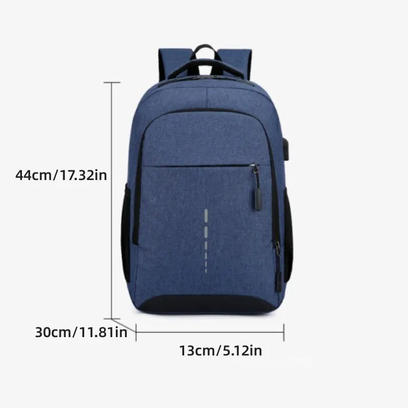 Mens BackPack LargeCapacity Simple Fashion Travel Female Student ComputerBag - Clikcy