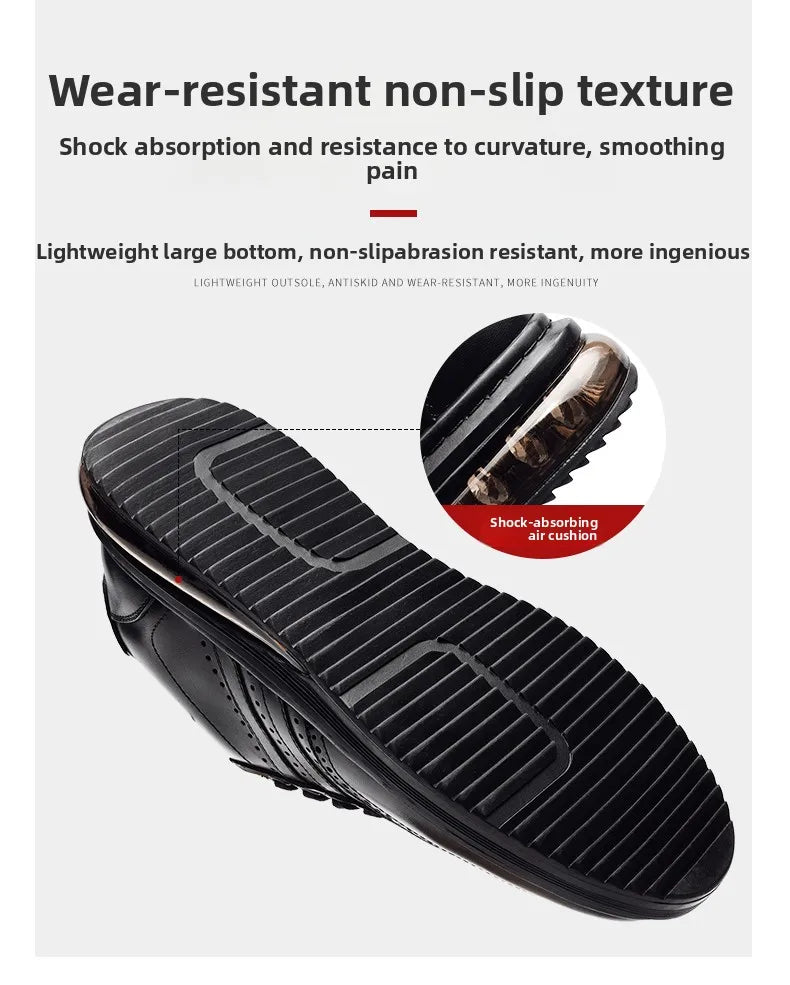 XIMO BULL Autumn Men's Casual Leather Shoes, Quality Men's Casual Sports Shoes, Business Outdoor Shoes, Men's Driving Work Shoes