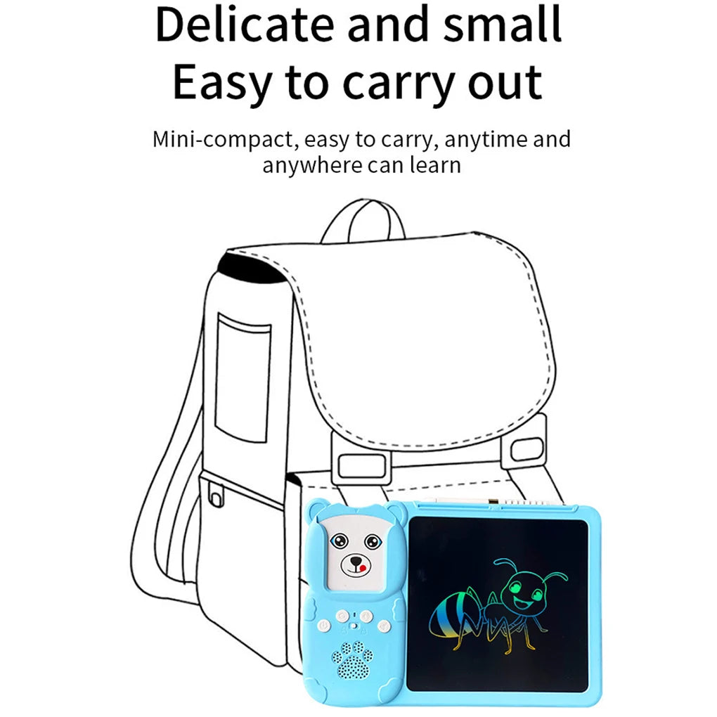 2 in 1 Talking Flash Cards LCD Writing Tablet Board Pad Toy Learning Education Preschool Montessori Speech Therapy Autism Toys - Clikcy