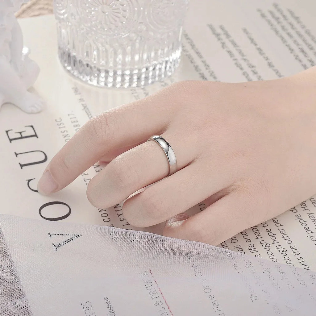 Gold Plated Ring Colour Fashion Women's Simple Couple's Wedding Ring Engagement Jewellery Gift - Clikcy